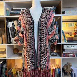 ella moss malika open fringe cardigan